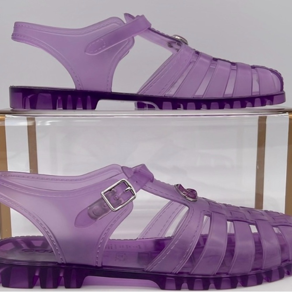 Coach Translucent Purple Sandals